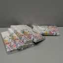 100Pcs Disposable Floral Paper Napkins Decorative Bathroom Napkins Guest Disposable Wild Flower Hand Towels Dinner Party Napkins for Wedding Birthday Party Baby Shower