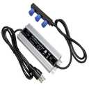 24V Adapter Compatible with Philips Hue Outdoor Low Voltage Lights, 3 Output Waterproof Power Supply 120W Transformer for Lily Spot,Lily XL Calla,Pathway,Impress Pedestal