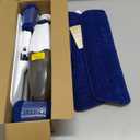 HOMTOYOU Microfiber Flat Mop with Sprayer: Spray Mop with 4 Washable Pads for Cleaning Multi-Surface Floors - 1Pcs 400+ML Refillable Bottle