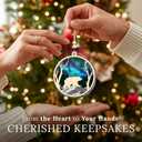 HEXMOZ Bear Ornaments for Christmas Tree - Bear Gifts for Women, Men, Bears Lovers - Bears Christmas Ornament, Animal Gift Ideas - Night Themed Xmas Ornaments Decoration 2025