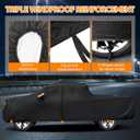 Truck Cover Waterproof All Weather - Pickup Truck Car Cover Fit for Ford F150, Chevrolet Silverado 1500, Gmc Sierra, Ram 1500, Toyota Tacoma (Length Up to 242 inch)