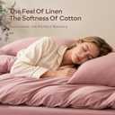 JELLYMONI Pillowcases King Set of 2 Washed Cotton Envelope Pillow Covers Linen-Like Texture,Darker Rose 2036in Bed Pillow Cases Soft Breathable (Pillows are not Included)