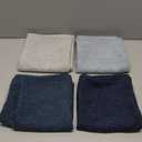 MIULEE Pack of 4 Decorative Textured Boucle Throw Pillow Covers 18x18 Inch Neutral Blue Accent Solid Pillow Cases Couch Cushion Covers for Modern Farmhouse Boho Bed Livingroom Home Decor