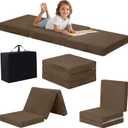 MeMoreCool Foldable Floor Mattress for Kids Trifold, 57x22 Inch Coffee