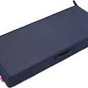 Pcinfuns Outdoor Bench Cushions 48 x 18 Inch Water-Resistant Chair Cushion for Patio Furniture with Fade Resistant and Removable Cover with Handle & Adjustable Straps for Patio,Yard, Navy