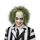 Green Wig Men,Short Curly Wig,Halloween Costumes Wigs For Men