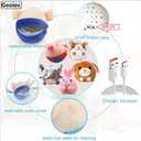 2PCSInteractive Dog Toys,Active Moving Pet Plush Toy with Recording & Music Modes,Jumping Squeaky Song shaking Interactive Dog Ball,Dog Toys to Keep Them Busy,Replaceable Coat (Blue Pig + Red Pig)