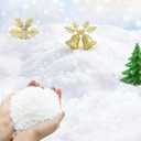 TURNMEON 35 Ounces Fake Artificial Snow Powder Christmas Tree Decorations, Sparkling Dry Plastic Faux Snowflakes for Christmas Decorations Home, Village Displays Holiday Winter Crafts