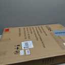 LZRS 4-Panel Freestanding Wooden Dog GateExtra Wide 30 Tall Foldable Pet Barrier with Support Feet, Solid Hardwood & Steel Wire Chew-Resistant Safety Gate for Doorways, Hallways, and Stairs, White