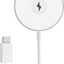 3-in-1 Magnetic Wireless Charging Pad with 15W Fast Charging for iPhone 12/13/14/15/16/17, Apple Watch & AirPods, Compatible with MagSafe (White)