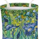 3 x Car Trash Can, Cute Car Trash Bag, Hanging Car Organizer and Storage Bag, Trash Bin for Car Accessories, Vehicle, Travelling, Camping Watercolor Tropical Leafy Pattern