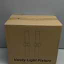 Wall Sconces Set of Two, 22" Black and Gold Bathroom Sconces with Clear Glass, Hardwired Modern Sconces Wall Decor Set of 2 Wall Light fixtures for Bathroom Mirror Living Room Hallway Bedroom