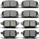 evkingauto Ceramic Brake Pads Front Rear Replacement for Lexus CT200h 2011-2017, for Prius 2010-2019, for Prius Plug-In 2012-2015, for Prius Prime 2017-2019