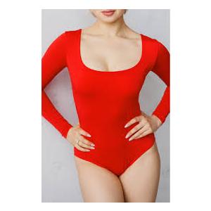 REORIA Womens Trendy Fall Sexy Sweetheart Neck Double Lined Cute Shirt Stretchy Basic Layering Long Sleeve Body Suit Slimming Going Out Bodysuits Leotards Tops Deep Grey M