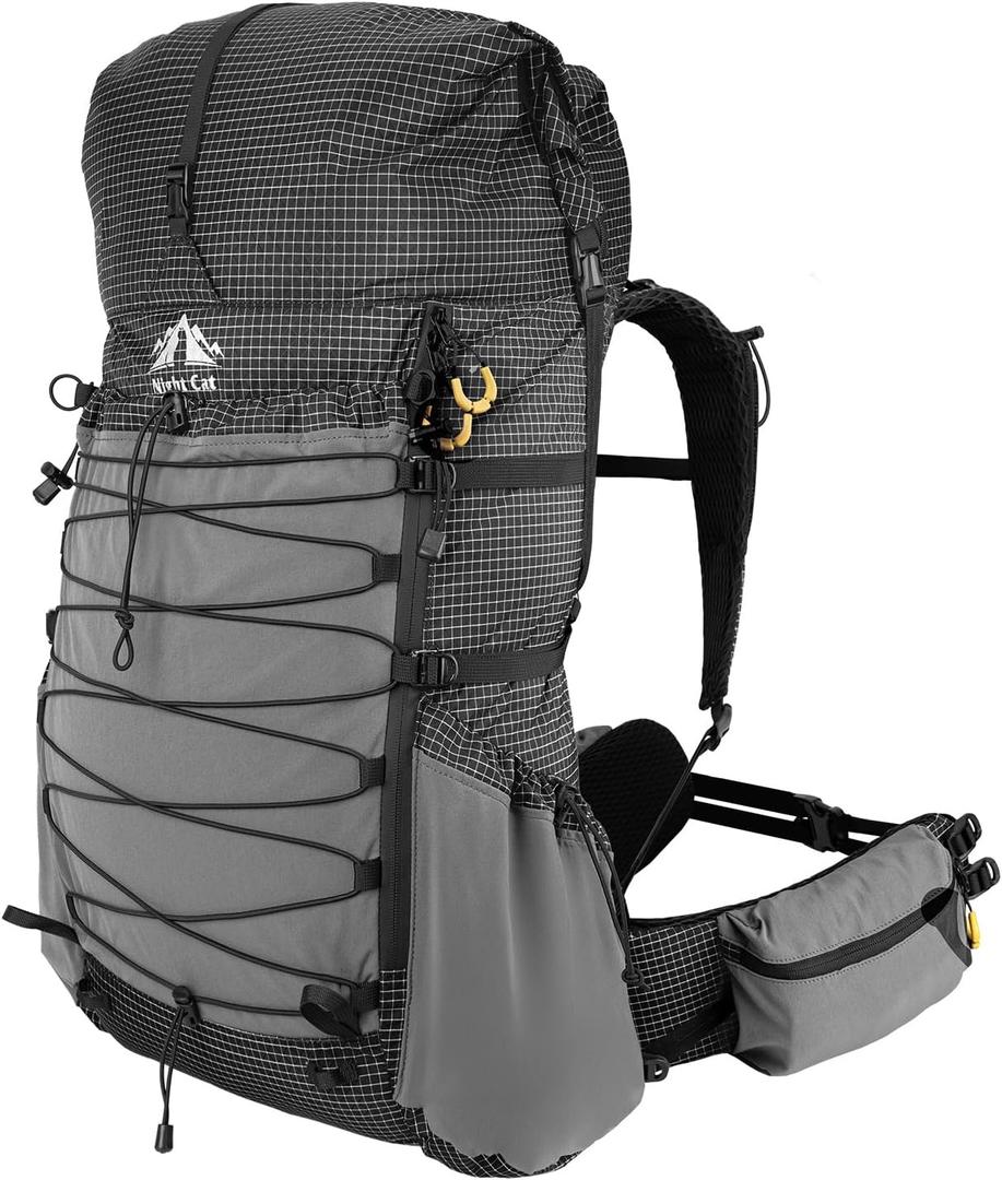 Night Cat Internal-frame Hiking Backpcack: 50l - 70l Backpack Lightweight, 50L to 70L