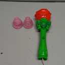 Bubble Wand Wedding Electric Bubble Maker Machine,Blingbrione 10 Holes Auto Bubble Blower Flower Rose Light-up Handheld for 3-16 Kids Girls Adults.Bubble for Party Outdoor, 2 Bubble Solution.