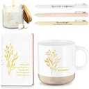 Didaey 7 Pcs CNA Week Gifts Bulk 2026 Teacher Appreciation Gifts Thank You for Women Men Coworker Thank You for Being Awesome Journal Mug Candle Pens for Staff Nurse Graduation (Beige)