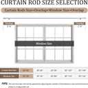 1” Diameter Silver Curtain Rods for Windows, 1 Pack 30-45 Inch Heavy Duty Window Rods, Long Adjustable Curtain Rod, Fits Most Standard Windows, Suitable for Bedroom, Living Room, Farmhouse