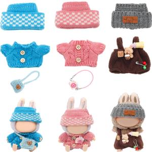 3 Sets Clothes for Doll, Clothes Set for 17cm Dolls, Doll Clothes Suitable for Dolls Accessories (NO Doll)