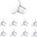 Flange Inserts 18mm 8PCS,Wearable Breast Pump Parts Compatible with Momcozy S12 pro/S9 pro/S12/S9/Medela/Spectra/TSRETE 24mm Breast Pump Shields/Flanges,Reduce 24mm Nipple Tunnel Down to 18mm