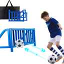 Foldable Soccer Rebounder Board with Metal Frame, Adjustable Angles/Heights, Portable Storage Design, Soccer Training Equipment for Precision Passing/Shooting Drills