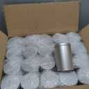 Irenare 20 Pack Tea Canisters for Loose Tea Tin Canister with Airtight Double Lids 16 oz Metal Coffee Cans Empty Small Round Kitchen Container for Sugar Candy Herbs Spices Food Container(Silver)