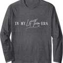 Classic In My Let Them Era Heart Keep Shining Mental Health Long Sleeve T-Shirt (Small, Black)