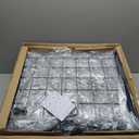 Gridwall Panel Display Stand Rack- Heavy-Duty Movable Wire Gridwall Display Racks with Wheels and Feet, Floorstanding and Wall Mount Double Side Display Stand (Black) (Black, 2 pcs)