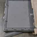 Fancyango Large Dog House Outdoor Indoor for Medium Large Dogs, Sturdy Plastic Waterproof Doghouse with Air Vents and Elevated Floor, Easy Clean and Assemble (Light Grey, 36.2''L38''W38''H)