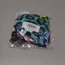 Women's Leopard Print Swimsuit Halter Padded Top Tie Side Bottom Triangle Bikini Sets (M)