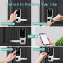 Smart Door Handle Lock, Upgraded Keypad Door-Locks with Handle, Keyless Entry Door-Lock with APP Control, Smart Locks for Front Door, Electronic Door Locks, Easy Setup and Installation