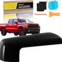 Black Passenger Side Mirror Covers for 2019 2020 2021 2022 2023 2024 2025 Chevy Silverado 1500 & GMC Sierra 1500,Precision Fit Replacement Side Caps (Black, Right)