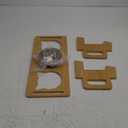 Bamboo Cat Food Bowl for Indoor, 3 Stainless Steel Raised Cat Bowls with Stand, 15Tilted Cats Bowl for Small Dog, Cats Food and Water Bowl Set, Anti Vomitting, Whisker Fatigue and Dishwasher Safe (Original wooden)