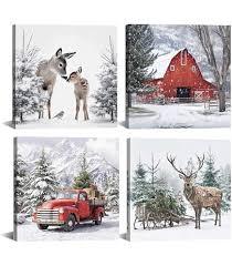 Butterfly Canvas Art Wall Decor: Inspirational Quotes Love Dream Believe Faith Wall Art Butterflies Pictures Grey Bathroom Bedroom Wall Decor Funny Vintage Posters,12x12Inch,Set of 4