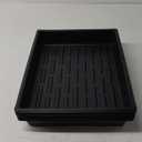 Seed Starter Tray, 10 Packs Plant Tray, Durable Plastic Growing Trays, Stackable Seedling Starter Trays Perfect for Indoor, Outdoor, Greenhouses, 16.5" L x 13.2" W x 2.8" H - Black