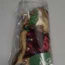 Kurt Adler 10-Light Burgundy and Brown Santa Treetop, 10-Inch