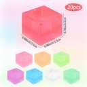 20 Pcs Stress Balls Fidget Toys, Ice Cube Sensory Squishy Fidget Toys Square Squeeze Balls for Adults Kids Anxiety Stress Relief, Classroom Prizes, Birthday Gifts Party Favors