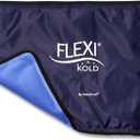 FlexiKold Reusable Gel Large Ice Pack with Straps Cold Compress Gel Cold Pack for Injuries Flexible Medical Ice Wrap for Back, Shoulders, Legs, Knees, Sciatica, Muscle Pain Standard