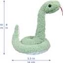 Green Plush Snake Stuffed Animal Toy, Soft Cuddly Plushie Hugger Toy for Boys & Girls, Gifts for Kids or Girlfriend, 17 Inches