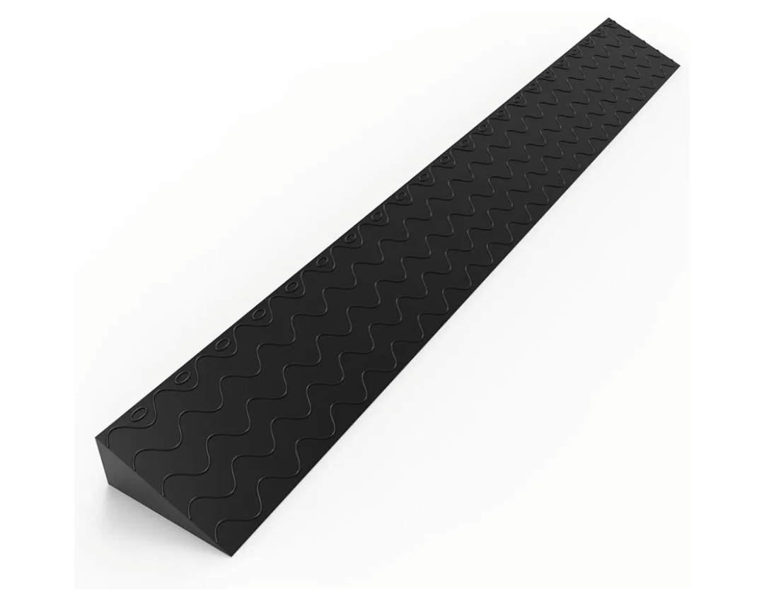 Henka 2" Rise Threshold Ramps for Doorways, Wheelchair Ramp for Home Steps, Door Threshold Ramp with Anti-Slip Surface (Color: Black, Size: 39x4.72x2in)