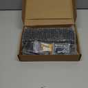 Key Holder for Wall, Decorative Key and Mail Holder with Shelf Has Large Hooks for Bags, Coats, Umbrella  Paulownia Wood Key Hanger with Mounting Hardware (9.8W x 6.7H x 4.2D) (Black)