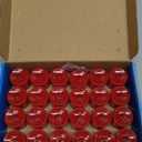 LANKER 24 Pack Flameless Led Tea Lights Candles, Flickering Red Battery Operated Electronic Fake Candles, Decorations for Wedding, Party, Christmas, Halloween (Red)