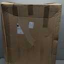 United Solutions Highboy Waste Container with Swing Lid, 23 Gallon, Space Saving Slim Profile and Simple Bag Removal, Handles for Easy Carrying, Indoor/Outdoor Use, Plastic, Black, 1-Pack.