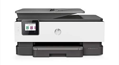 HP OfficeJet Pro 8025 All-in-One Wireless Color Printer, Smart Home Office Productivity, HP Instant Ink, Works with Alexa (1KR57A)