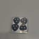 4pcs Self Adhesive Mini Caster Wheels,360° Rotation Universal Wheel,(with 3 Ball Bearings), ABS+304 Stainless Steel (Black)