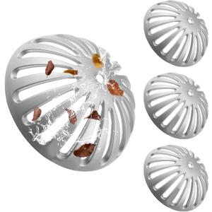 Tuanse 4 Pack Heavy Duty Aluminum Floor Drain Cover Dome Sink Strainer Floor Drain Cover for Kitchen, Restaurant, Bar, Buffet, Outdoor Garden or Bath 5-1/4" Diameter x 2-1/4"H