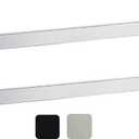 24 Inch Towel Bar 2 Pack for Bathrooms 12/16/20/24/28/32/36 Inch Stainless Steel 304 Brushed Nickel Towel Holder Modern Square Towel Rod Rustproof Wall Mount (2, Brushed Nickel, 24 Inch)