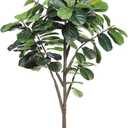 Faux Fiddle Leaf Fig Tree 7ft - Artificial Ficus Lyrata Plant in Pot - Fake Fig Tree for Indoor Modern Home House Office