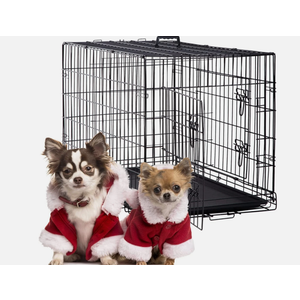 30 Inch Dog Crates for Large Dogs Folding Mental Wire Crates Dog Kennels