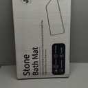 Stone Bath Mat Diatomaceous Earth Shower Mat Non-Slip Super Absorbent Diatomite Stone Mats for Bathroom Floor Quick-Drying Easy to Clean (24''*16'' Grey)